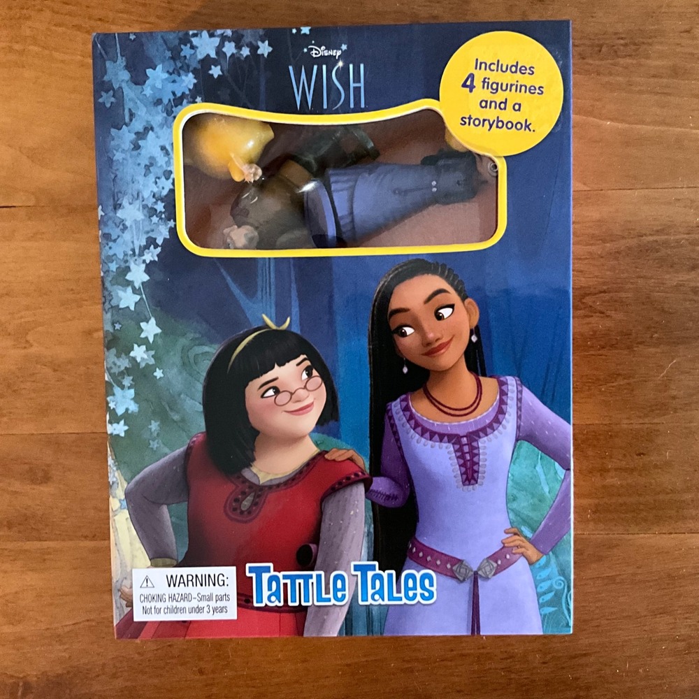 Disney Wish‎ Tattle Tales Storybook with 4 Figurines Toy Kit